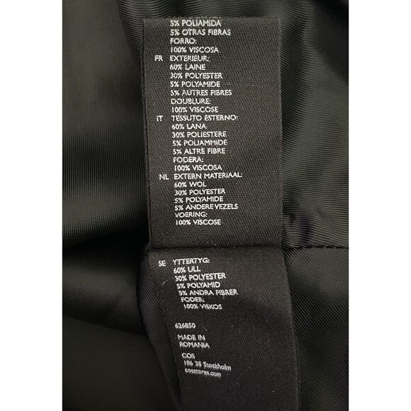 COS Women’s Gray Long Sleeve Wool Blend Dress Sz 40 Chic * Minimalist * Workwear - Picture 5 of 7